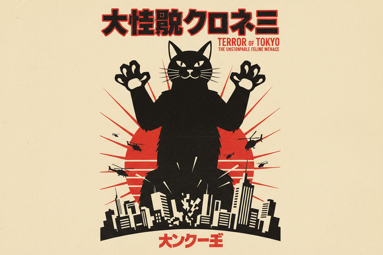 Catzilla: When Tokyo Art Meets Feline Fury
